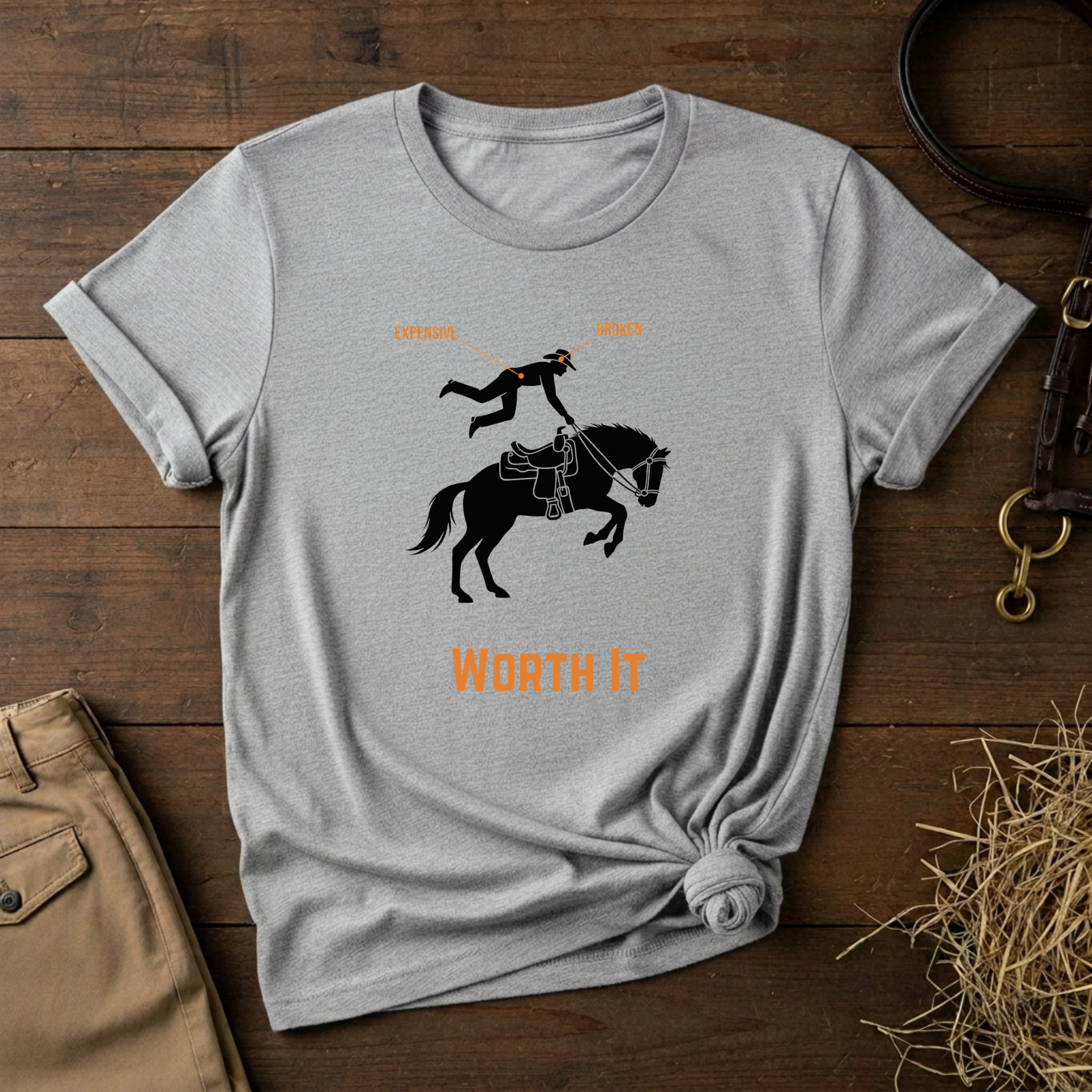 Worth It, Rodeo Equestrian Tee