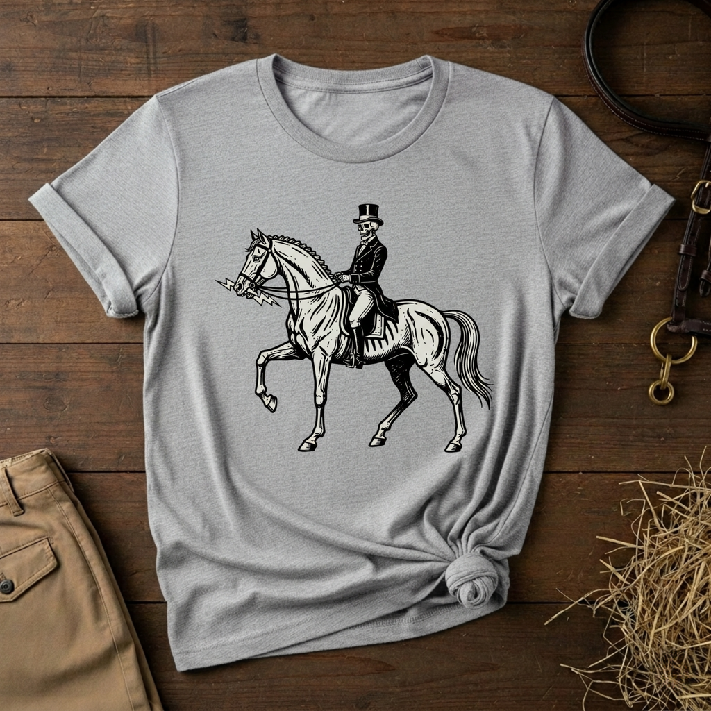 Gothic Dressage Horse Riding Tee