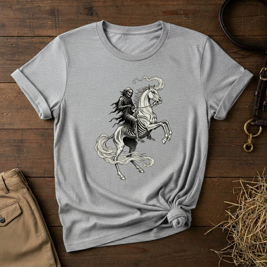 Death Rider Horse Graphic T-Shirt