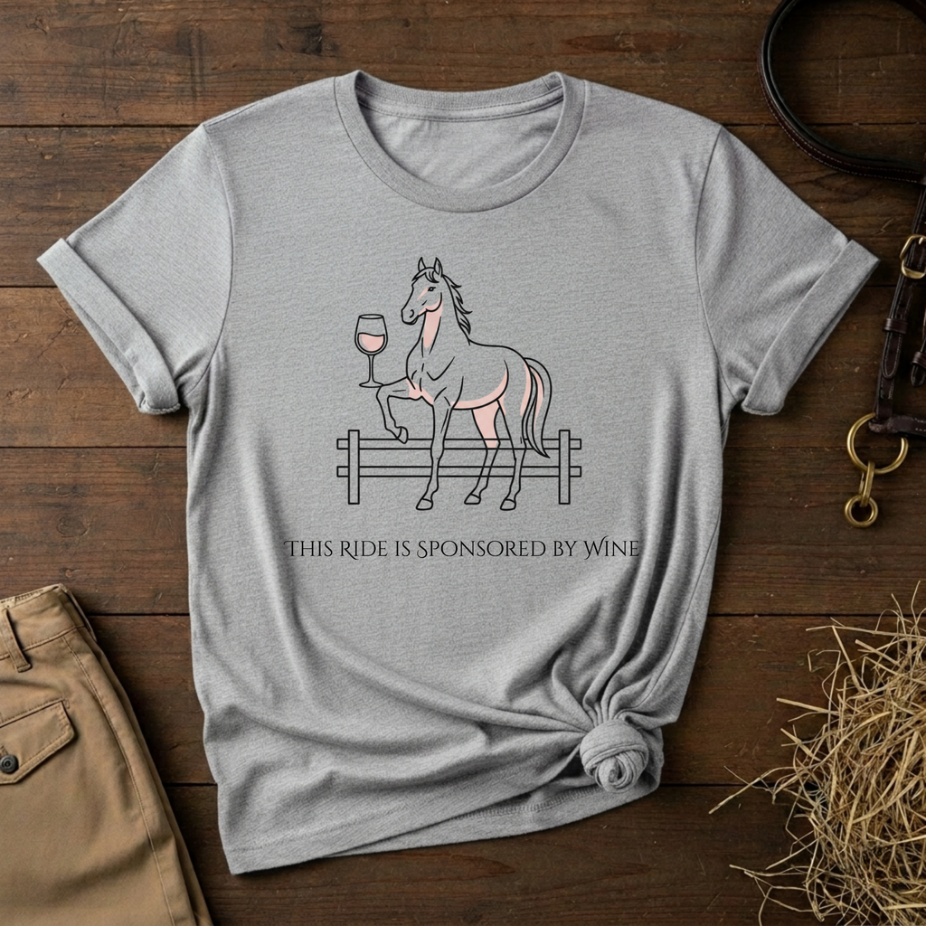 This Ride Is Sponsored By Wine Graphic Tee
