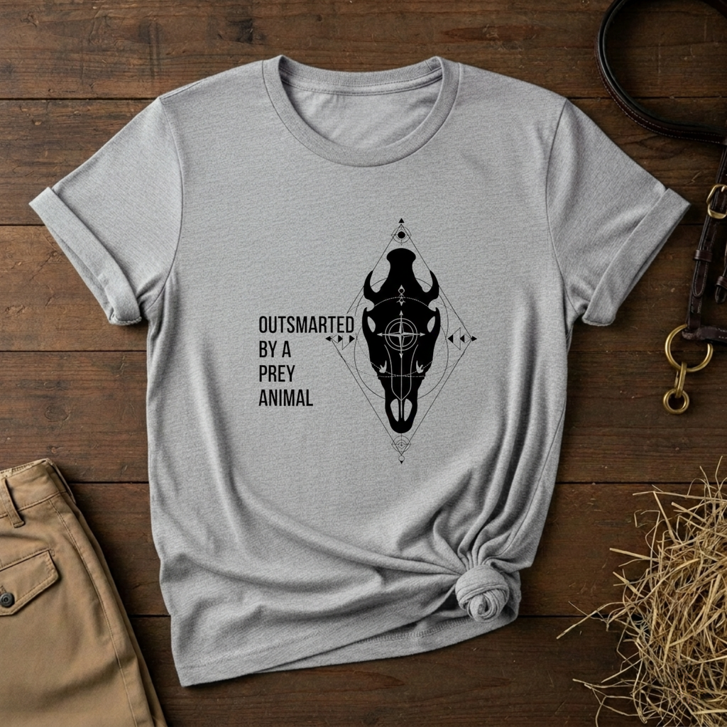 Outsmarted by a Prey Animal - Skull Graphic Tee