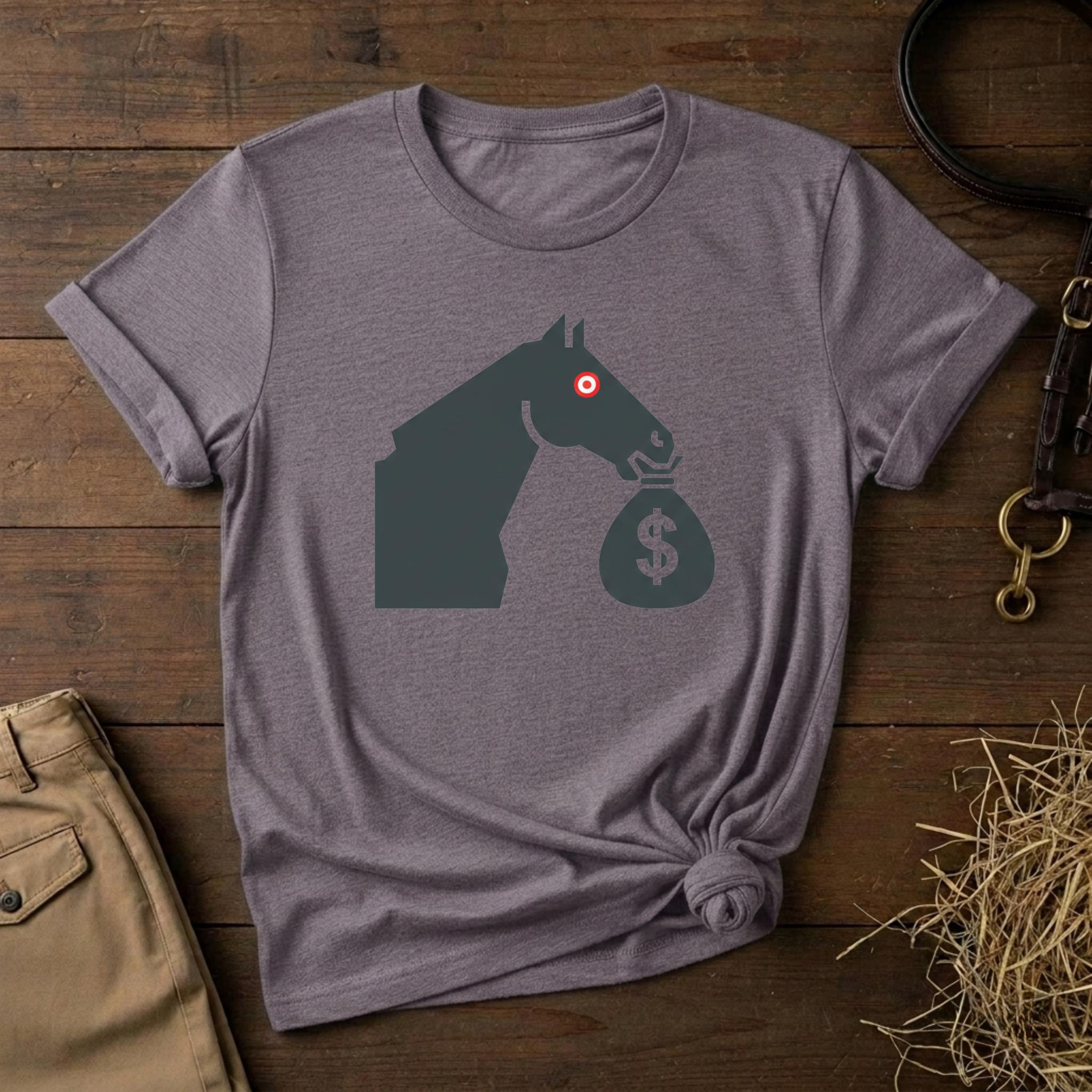 Equestrian Money Bag T-Shirt