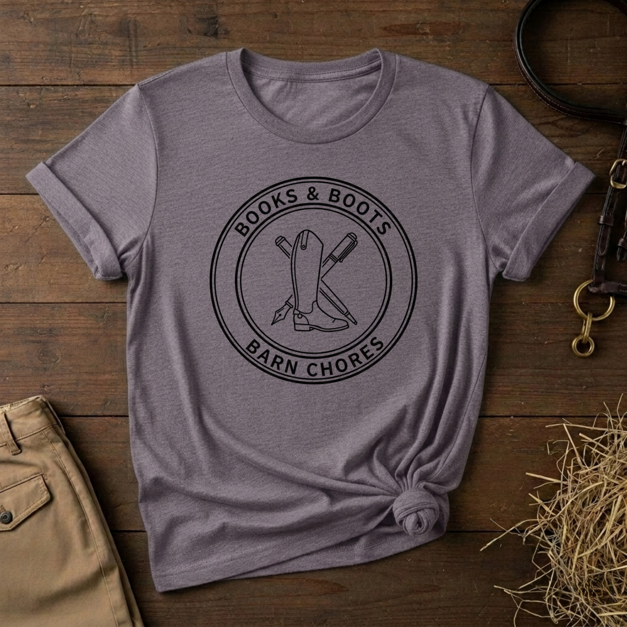 Books & Boots Tee