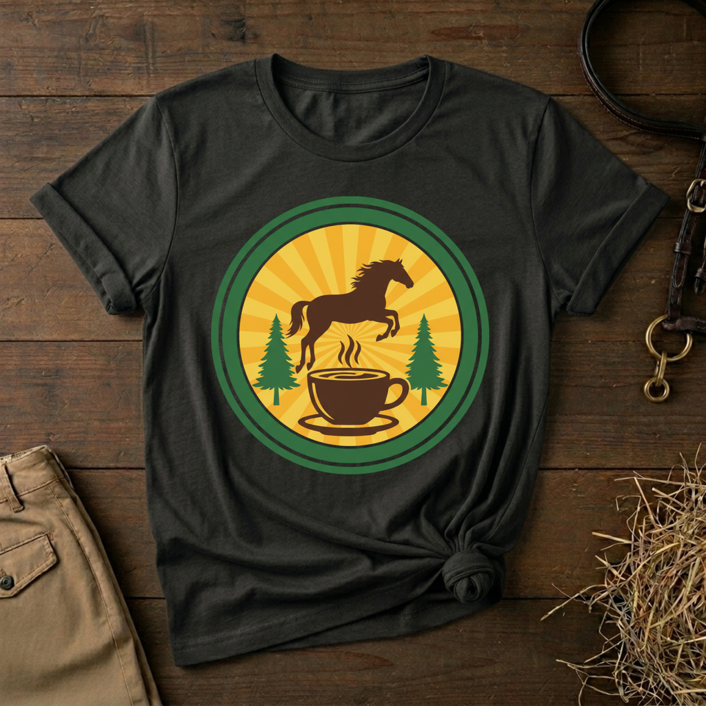 Coffee & Horse Graphic Tee