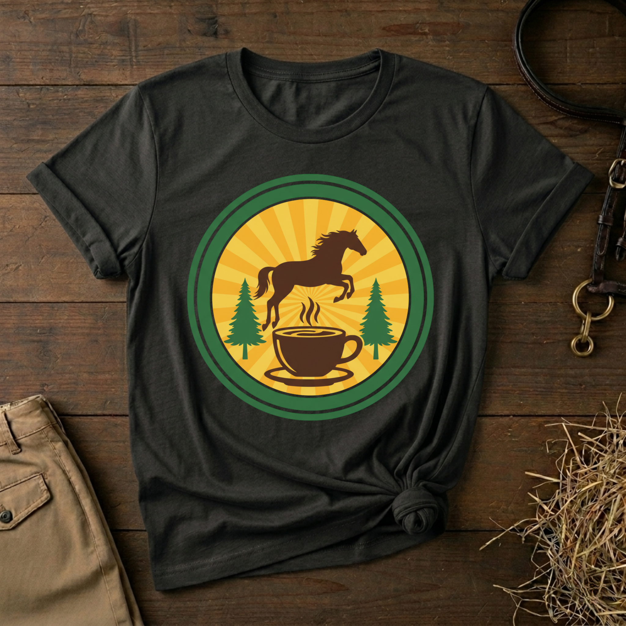 Coffee & Horse Graphic Tee