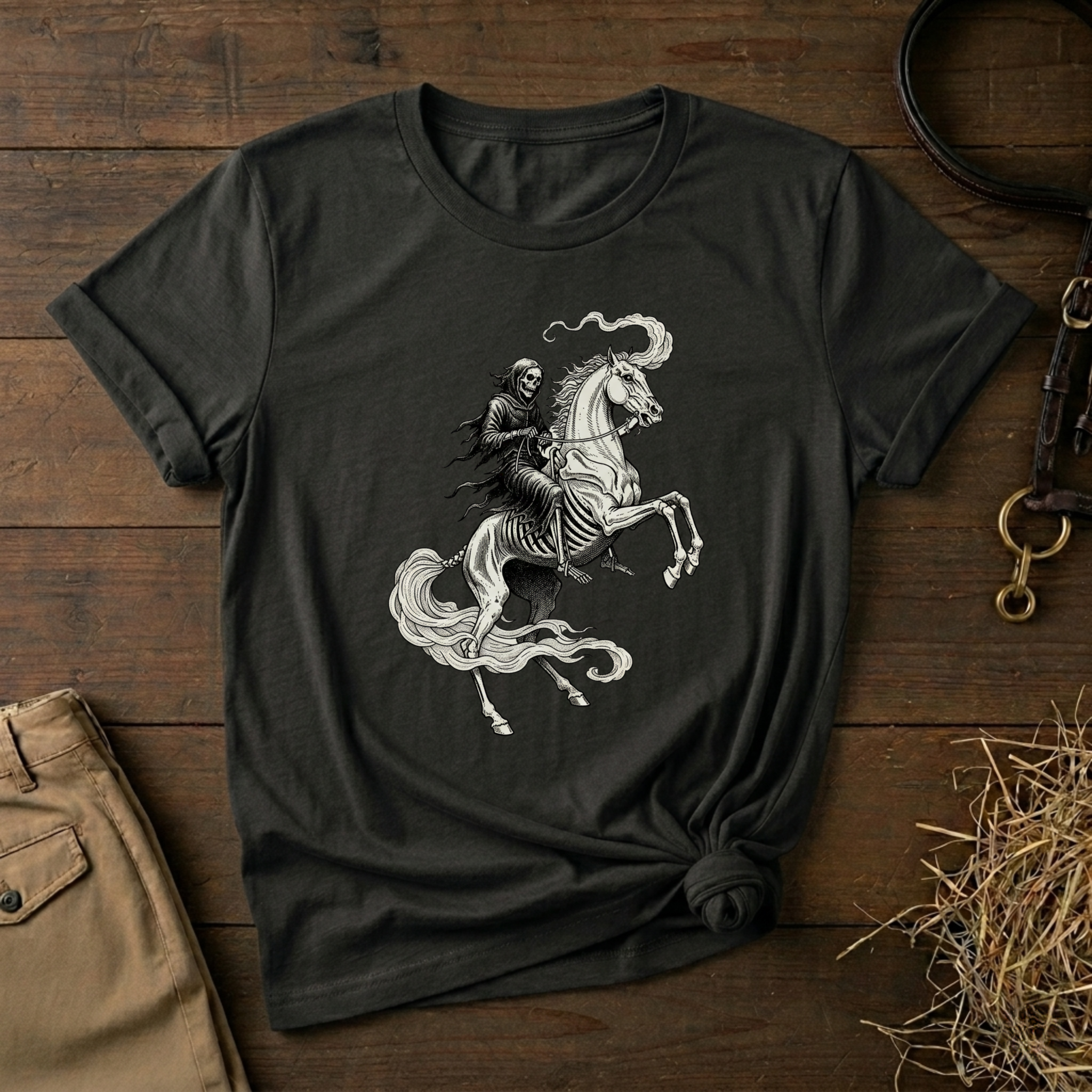 Death Rider Horse Graphic T-Shirt