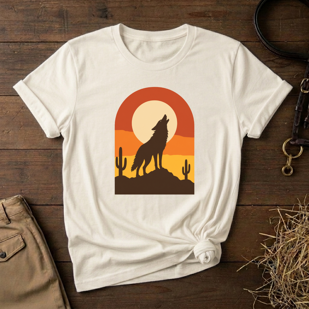 Retro Desert Sunset Graphic Tee