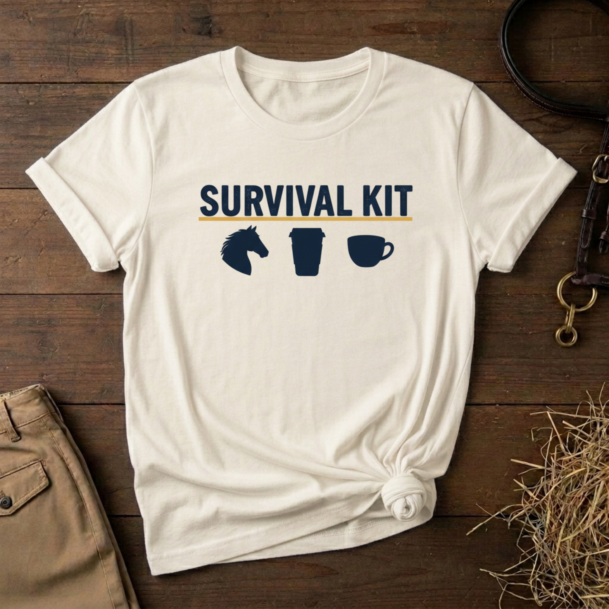 Coffee, Tea & Horse Mug Graphic Shirt