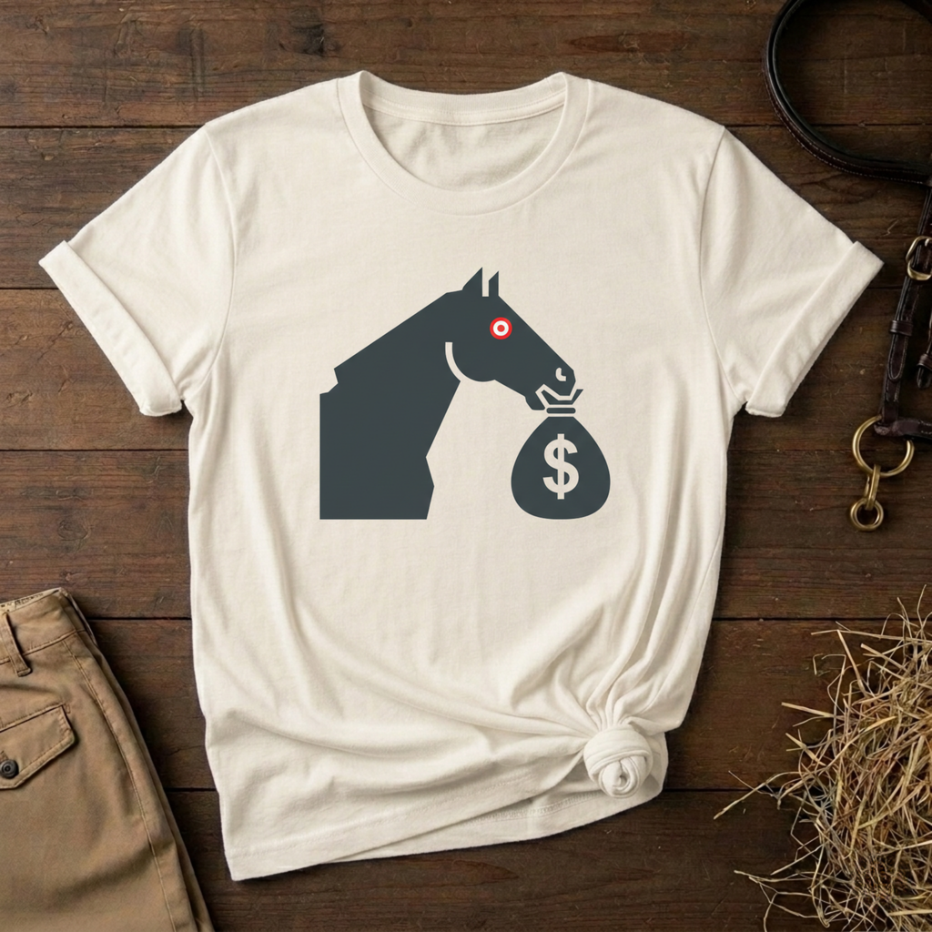 Equestrian Money Bag T-Shirt