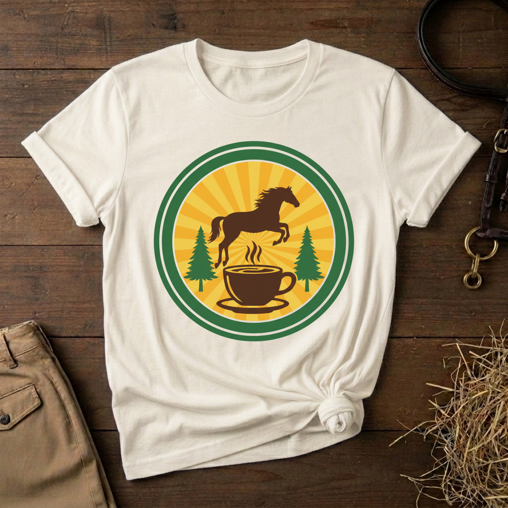Coffee & Horse Graphic Tee