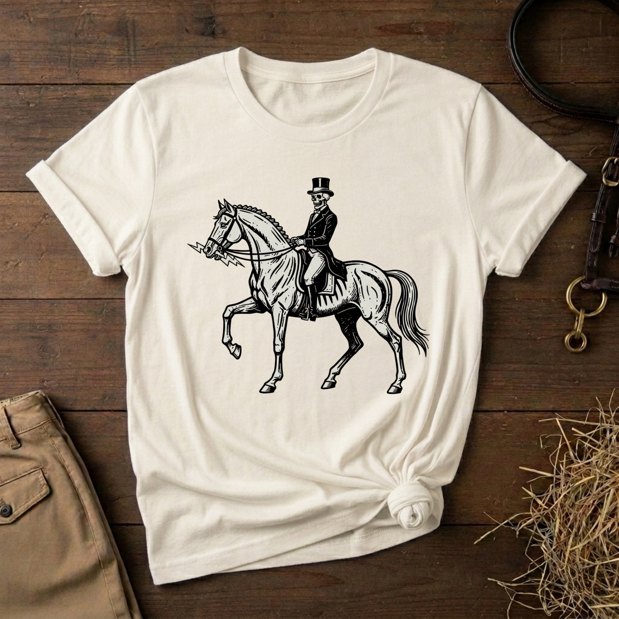 Gothic Dressage Horse Riding Tee