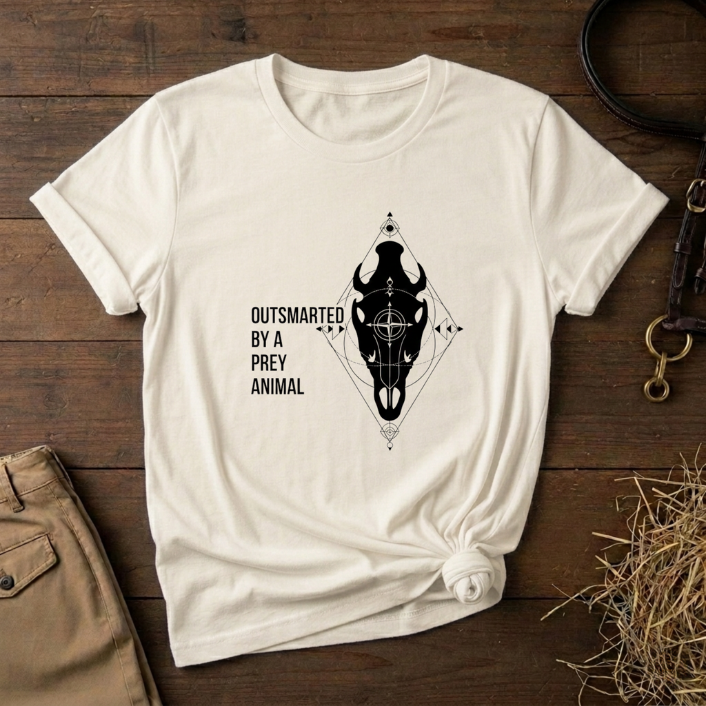 Outsmarted by a Prey Animal - Skull Graphic Tee