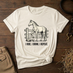I Ride. I Drink. I Repeat. Horse Tee