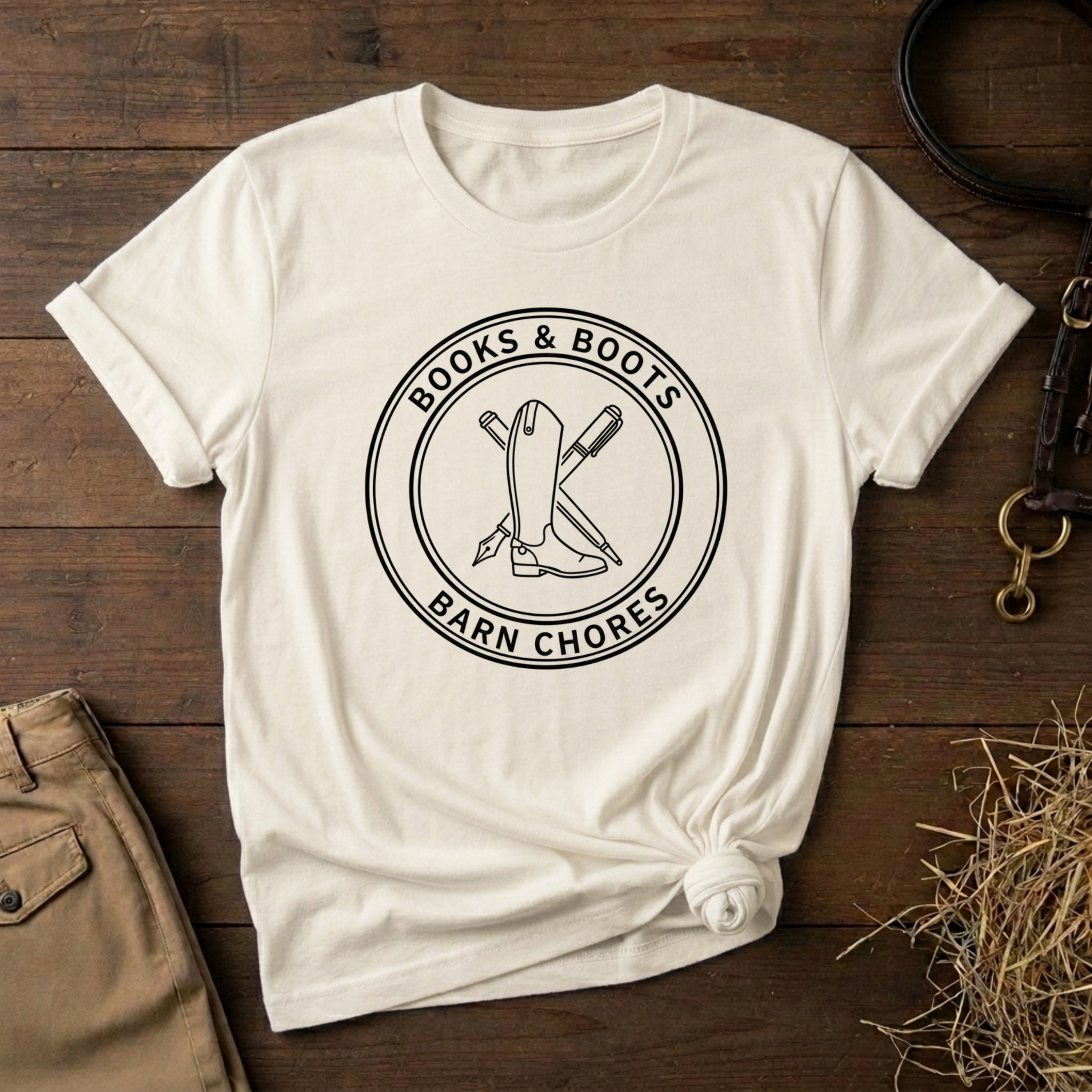 Books & Boots Tee