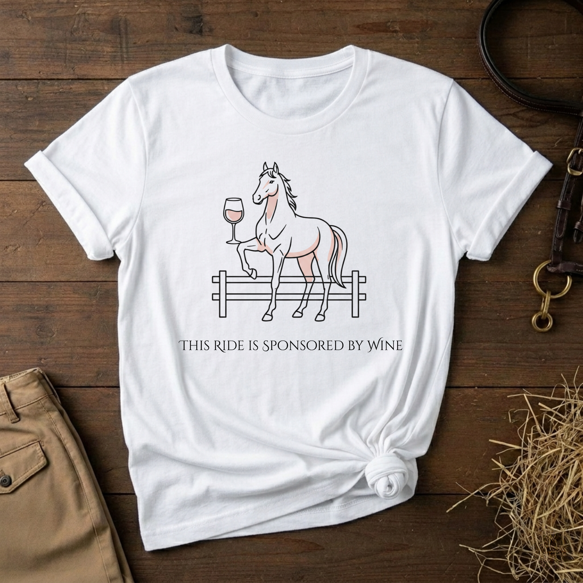 This Ride Is Sponsored By Wine Graphic Tee