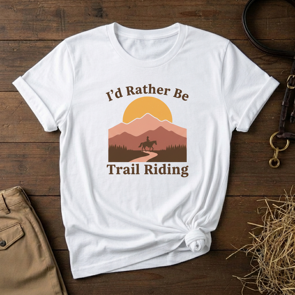 Vintage Mountain Horseback Riding Tee